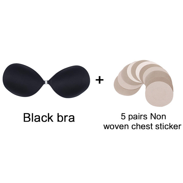 Self-Adhesive Silicone Backless Strapless Bra